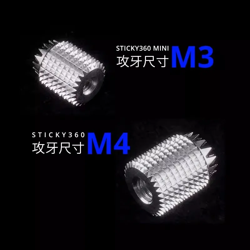 1 Pair Radiomaster Sticky360 CNC Metal Joystick Knob M3 M4 SLIM Anti-Slip Grip for TX16S BOXER ZORRO TX12