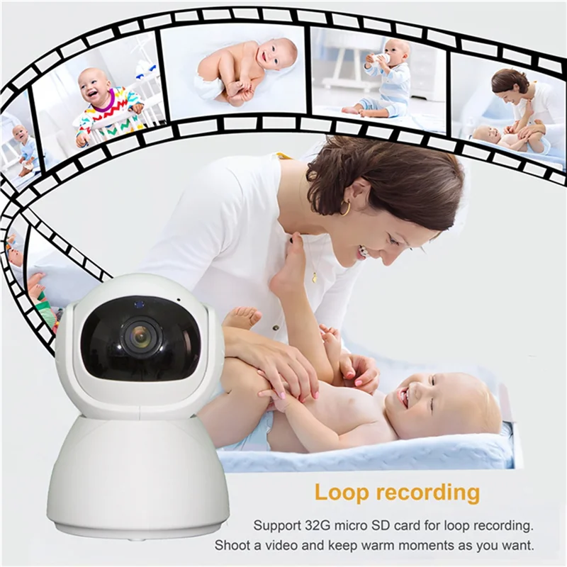 ABBY-Screen Video Babyphone 10-Zoom-Kamera mit Temperaturanzeige Smart Home
