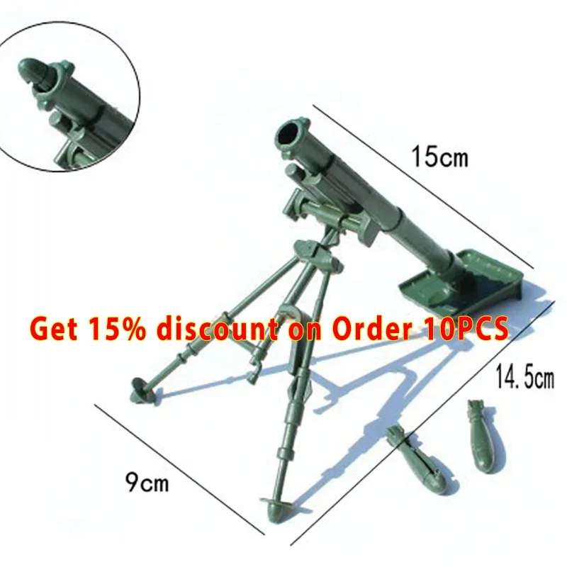 Figurka akcji w skali 1/6, zabawka dla dzieci, moździerz, żołnierz wojskowy, broń bojowa, model broń wojskowa