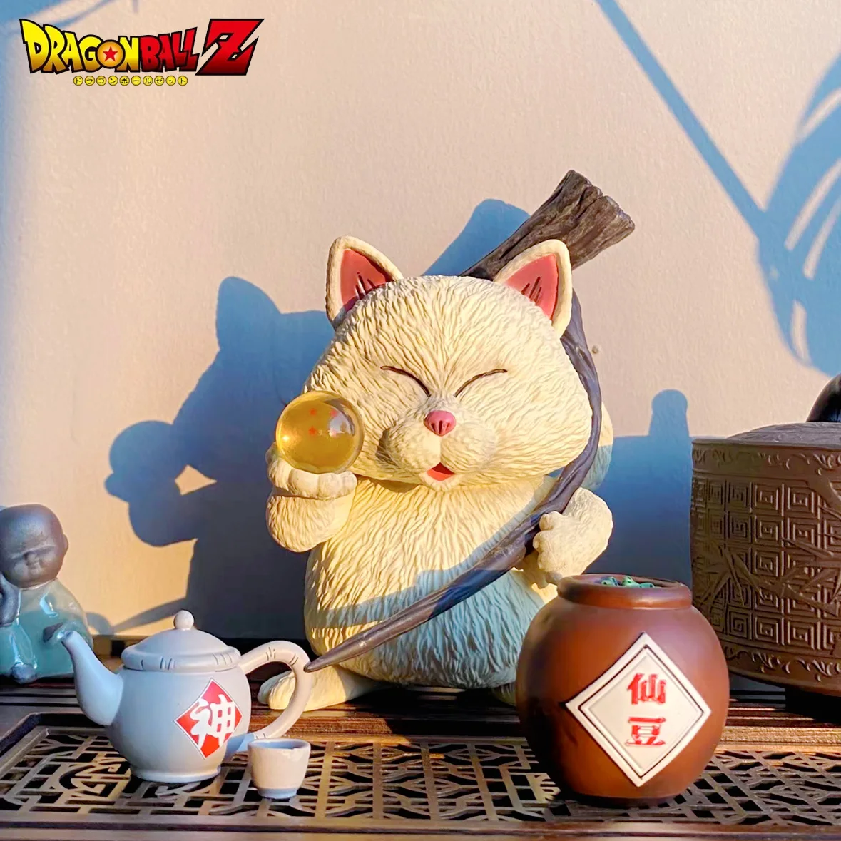 Dragon Ball Karin Sama Cute Anime Action Figure Senzu Bean Holy Water GK Statue Model Collectible Ornaments Children's Toy Gifts