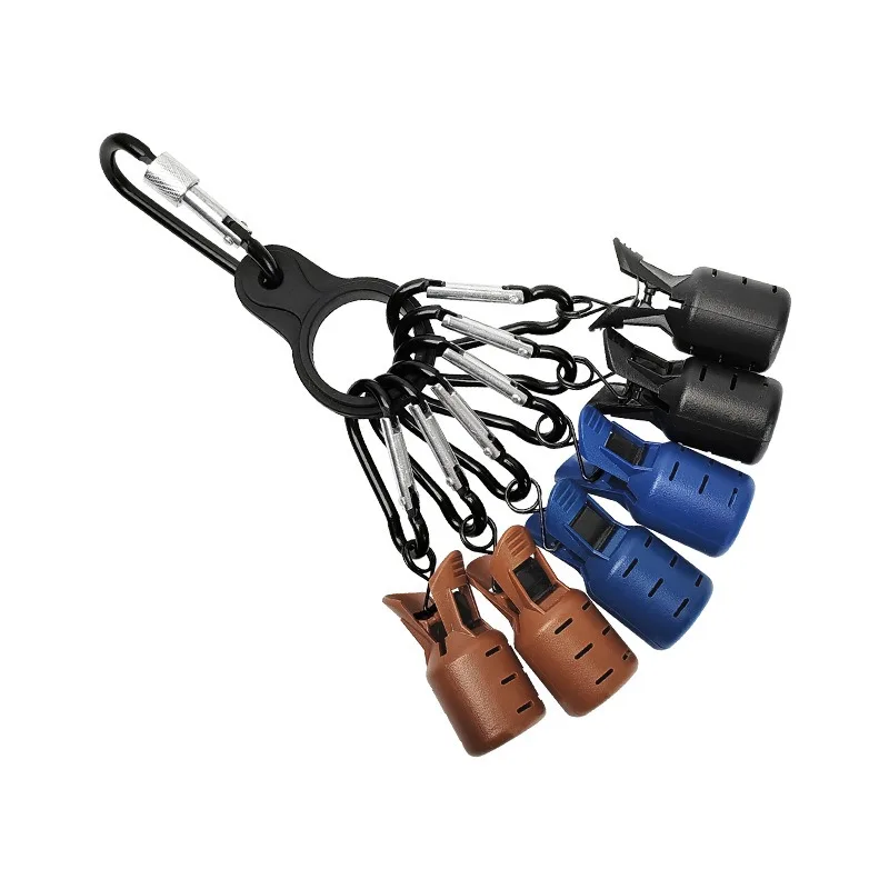 BILLINGS Neues 6-teiliges Tiefsee-Tintenfisch- und Holz-Robbenköder-Schutzset mit Schnappclips – Größe M – Angelzubehör – Detail 10