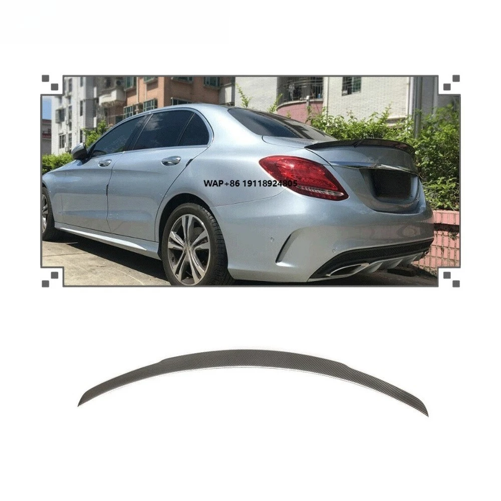 

Rear Trunk Spoiler Wing for Benz W205 C250 C300 C63 Sedan 14-19 Carbon Fiber