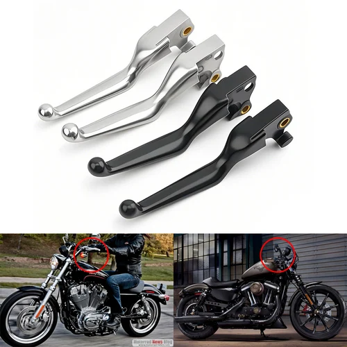Imagen 1 del producto Para Harley Sportster Iron XL XR 883 1200 X V C XL883 XL883N 2004-2023 palanca de embrague de freno 1 Juego de accesorios de motocicleta