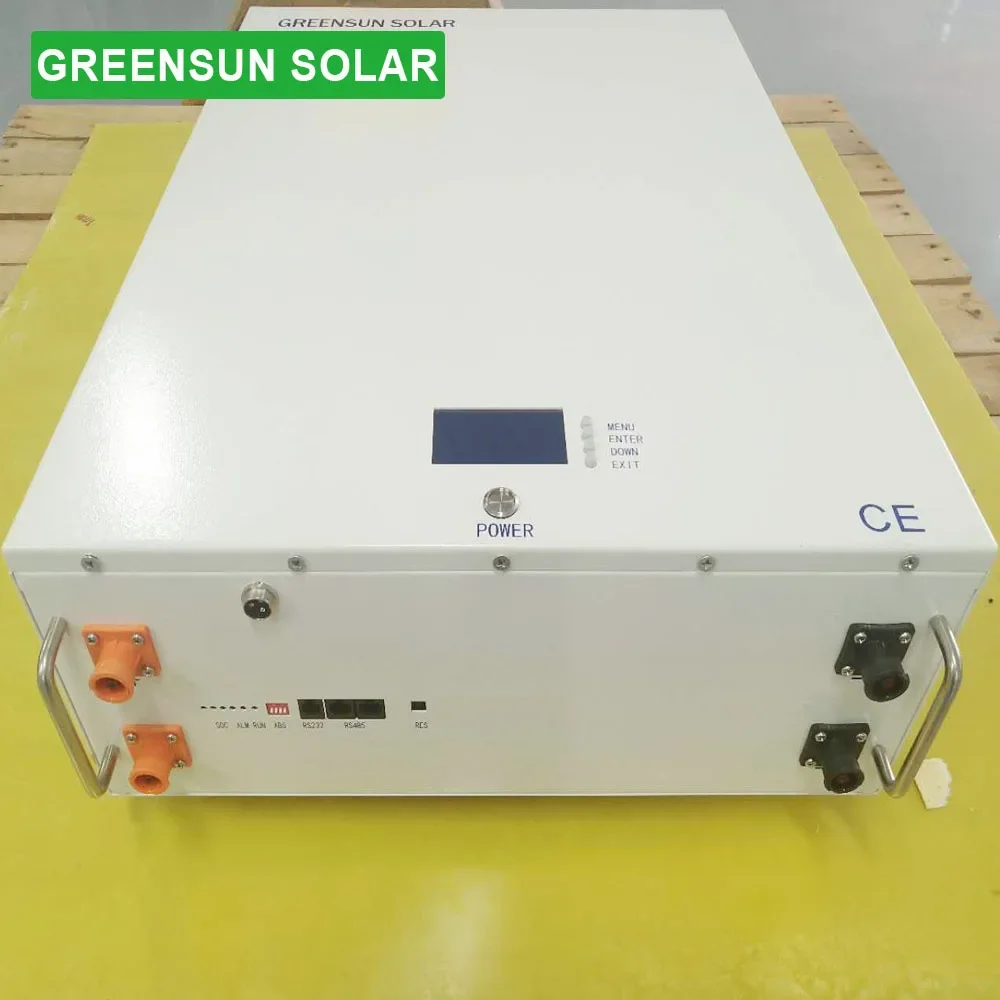 Greensun Solar 5KWH LiFePO4 Lithium Solar Powerwall 51.2V 100Ah Replace Lead Acid Battery