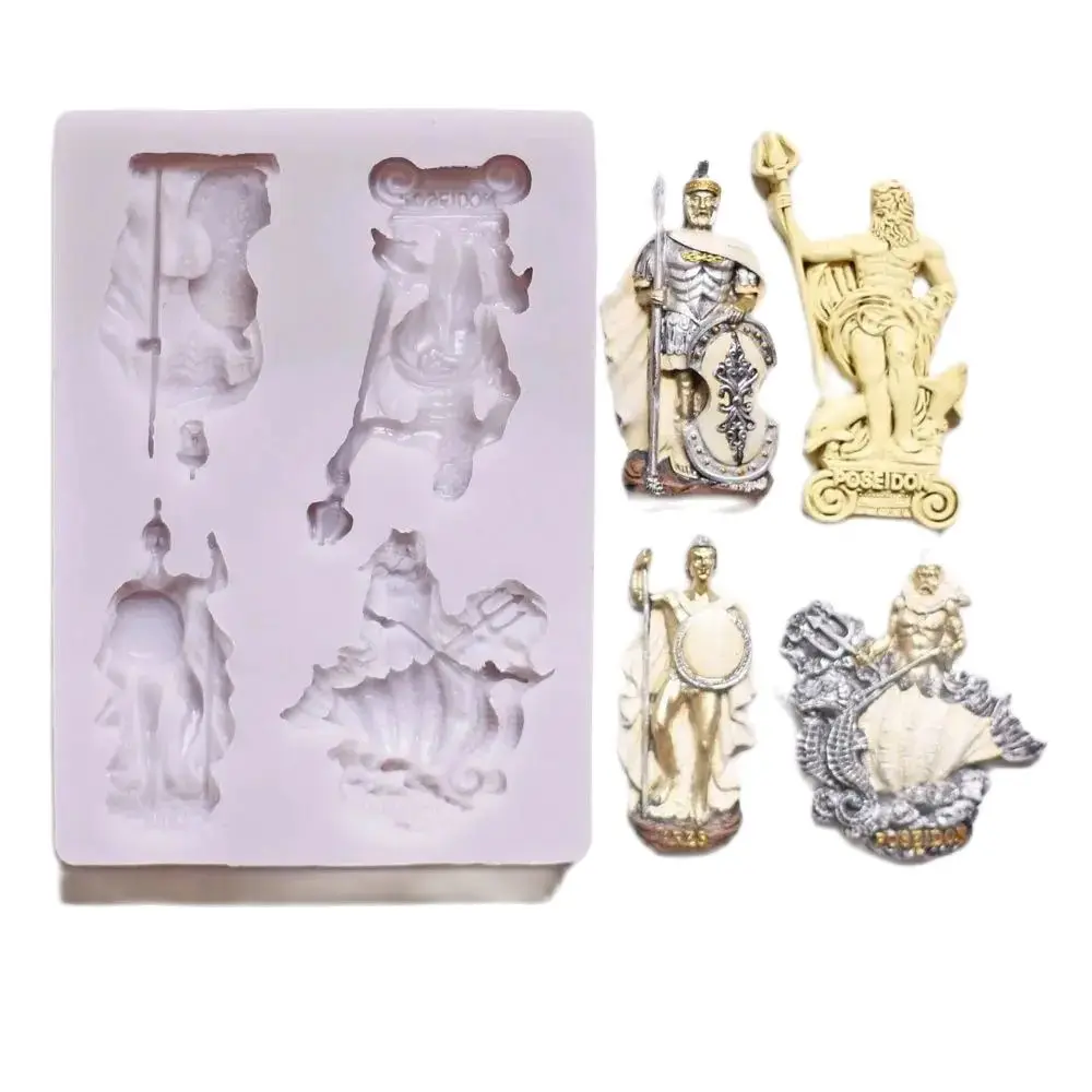 

POSEIDON & ARES Silicone Fondant Mould Cake Decorating Icing Chocolates Jelly Sugarcraft Baking Mold Tools DIY Resin Clay