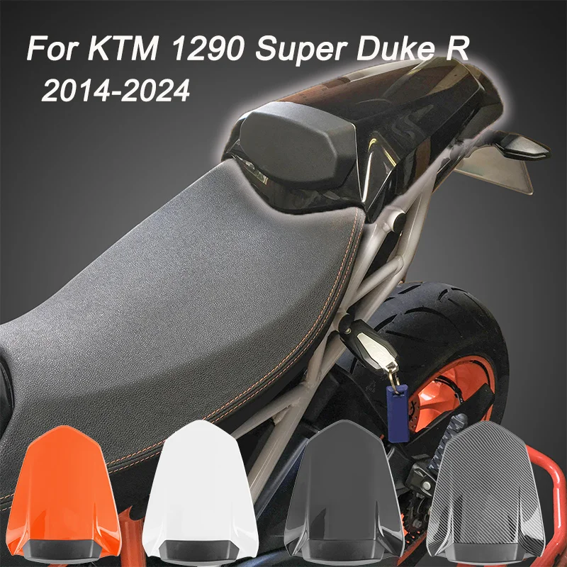 

For KTM 1290 Super Duke R 2014-2024 Motorcycle Accessories Pillion Rear Seat Cover Cowl Solo Fairing Hump Carbon Fiber Grain