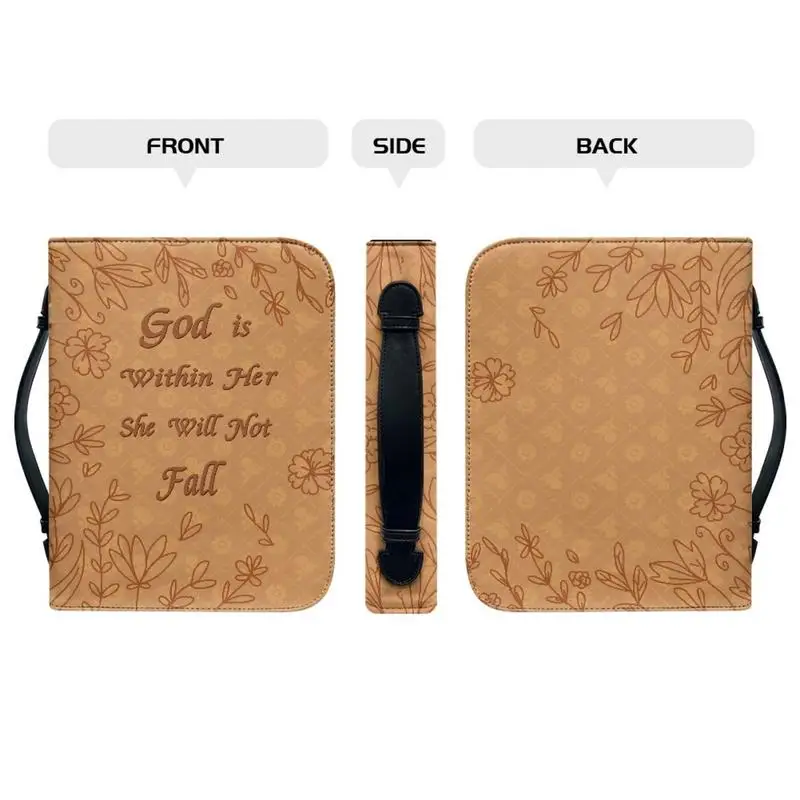 Funda protectora de cuero PU para libros, cubierta portátil con asa para amantes de la lectura