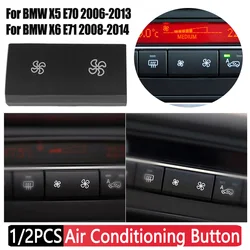 1/2Pcs Air Conditioning Button Heater Climate Air Conditioning Control Button Cover For BMW X5 E70 2006-2013 X6 E71 2008-2014