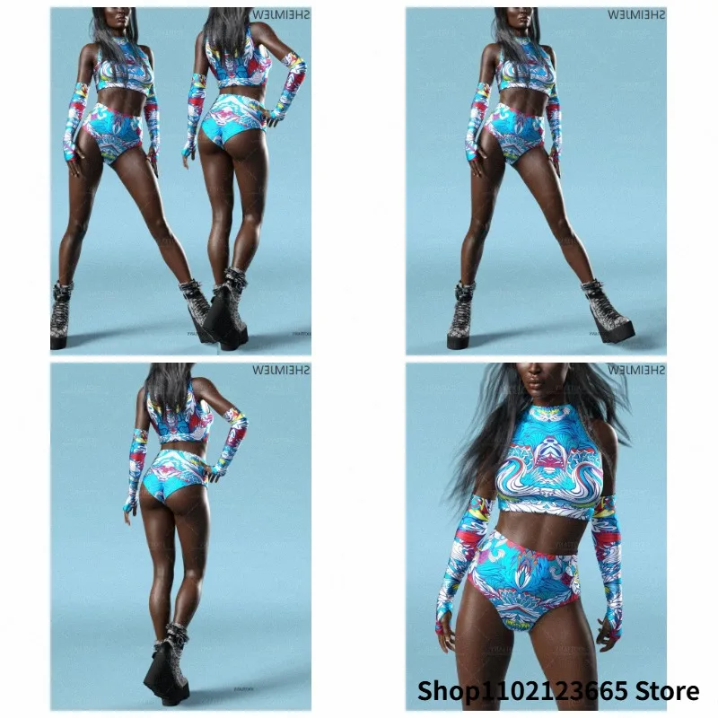 

Women's Holiday Seaside Role Play Bodysuit Halloween Adult Sexy Party Leggings Sleeveless Bodysuit Swimsuit High Fork Beachwear