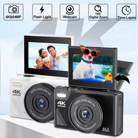 NEW 4K Compact Digital Photography Camera18X Digital Zoom Vintage Vlog Video Recorder YouTube 180° Flip Screen Selfile WiFi Web