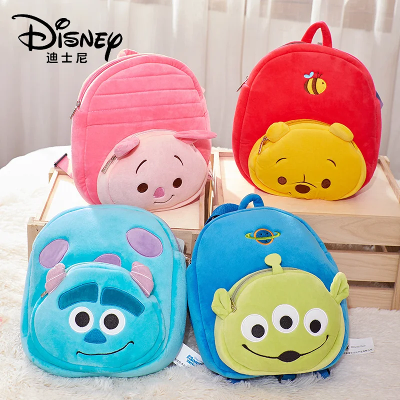 Disney Piglet Sulley Winnie the Pooh Mickey Mouse Backpacks Cartoon & Cute Backpack For Kids Large Capacity