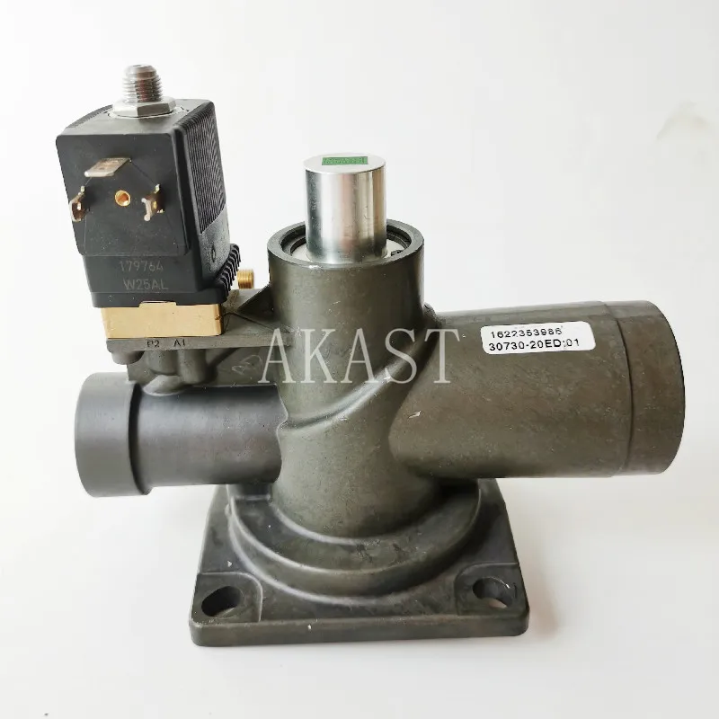 Imagem -02 - com Uma Válvula de Solenoide Livre Original Descarregador Conjunto da Válvula se Encaixa Atlas Copco Compressor de ar 1622353986