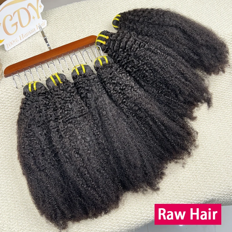 100% Human Hair Raw 4C Afro Kinky Curly Bundle High Quality Vietnamese Virgin Hair Weave 4C Coily Curly Full Thick Natural Color