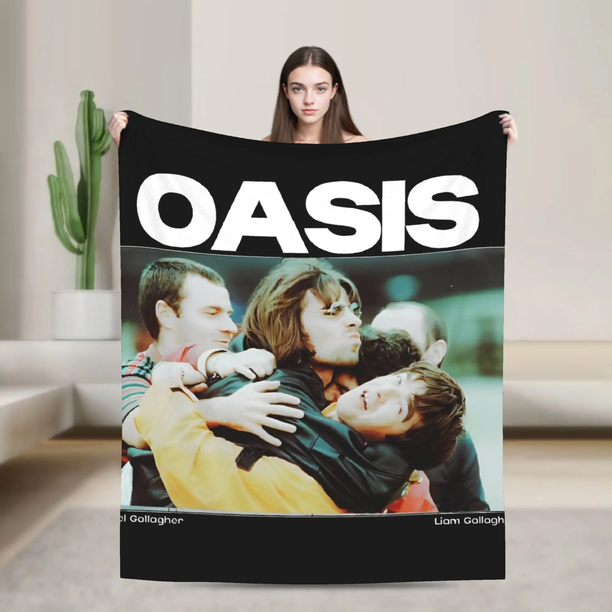 O-Oasis 90's Rock Band Fleece Throw Blankets  Blankets for Bedding Outdoor Soft Quilt