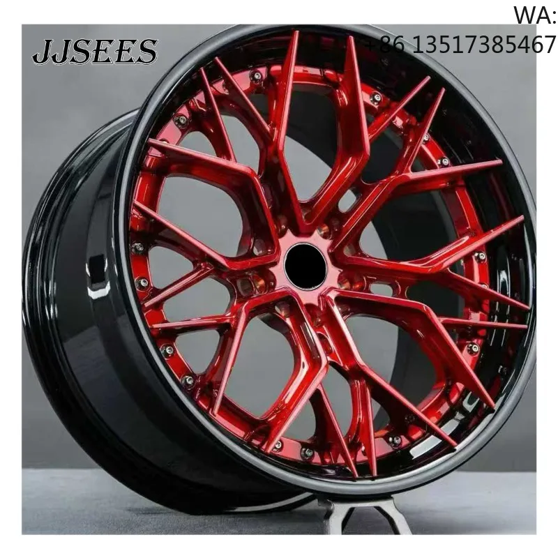 New Polishing Red Forged Racing Car Rims 5x120 5x114.3 5x112 17 18 19 20 21 22 Inch for M2 M3 330i S550 Tuban W222