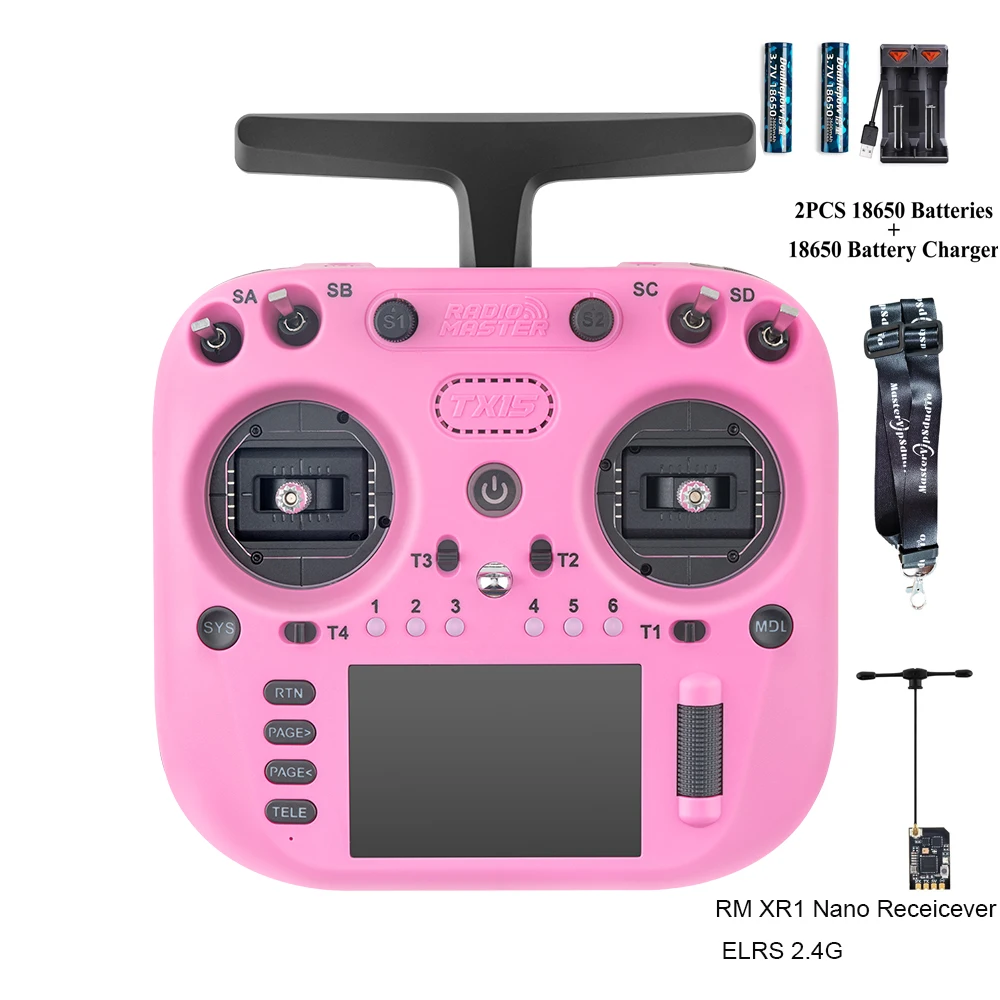 Radiomaster TX15 16ch 3.5inch IPS Touchscreen V5.0 Hall Gimbals Radio Controller ELRS FCC/LBT Built-in Gyro Microphone