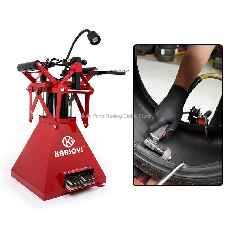 Electric Portable Waterproof Auto Repair Tools Car Pneumatic Tire Expander Foot-operated Tyre Maintenance Machine