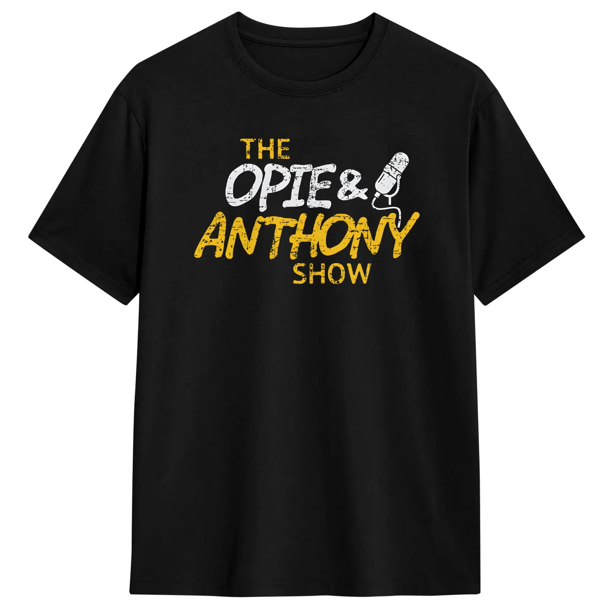 Men's Opie And Anthony American Talk Show Radio Program T Shirts  Pure Cotton Tops Short Sleeve Crewneck Tee Shirt T-Shirt