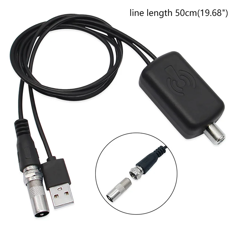 คุณภาพสูงเครื่องขยายสัญญาณเสาอากาศ HDTV 4K Low Noise High Gain เครื่องขยายสัญญาณทีวี UHD โทรทัศน์อุปกรณ์เสริม