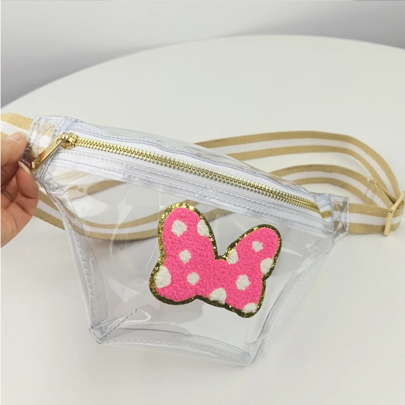 PVC Transparente Fanny Pack, Pacotes de cintura, Saco de peito, Grande capacidade, Impermeável Diagonal Span Bag, Fanny ao ar livre, Moda esportiva