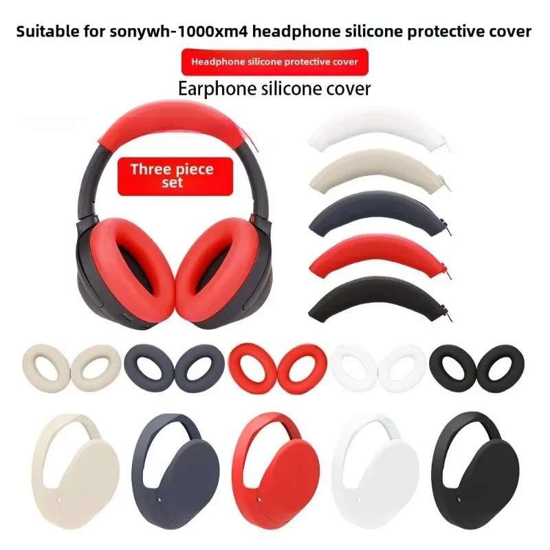 Quality Headphone Cover for Sony WH-1000XM4 Earphone Silicone Protective Case for 1000XM4 Headset Headbeam Protector Sleeve