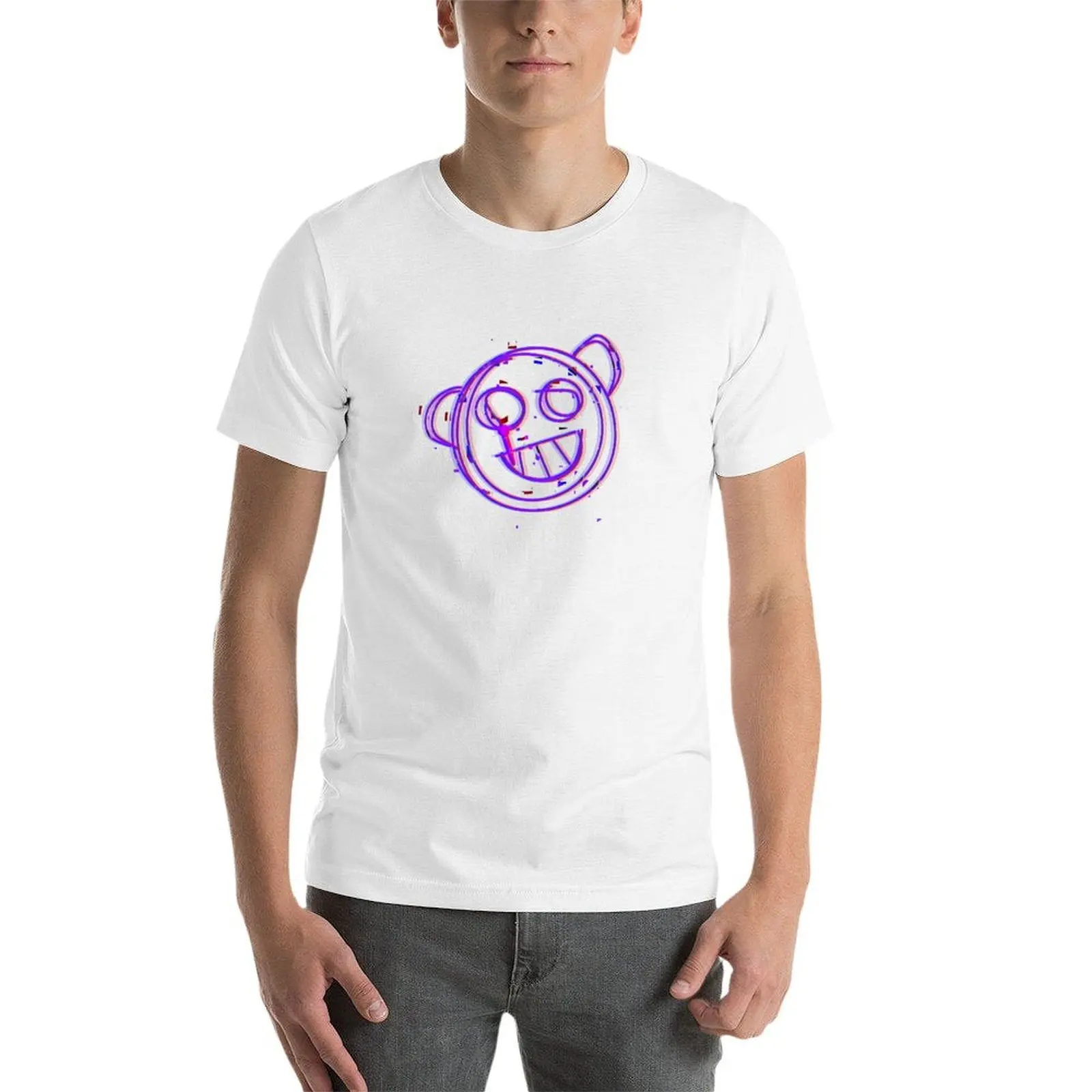 تي شيرت Jinx Bear Scribble تي شيرت قطني مخصص تي شيرت