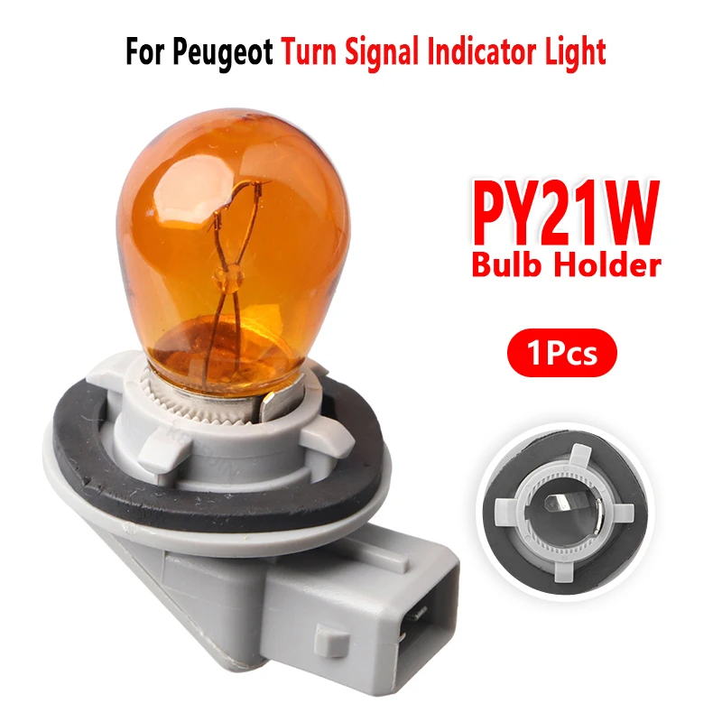 For Peugeot 206 Turn Signal Light 1156 PY21w Bulb Holder Socket Base 1Pc