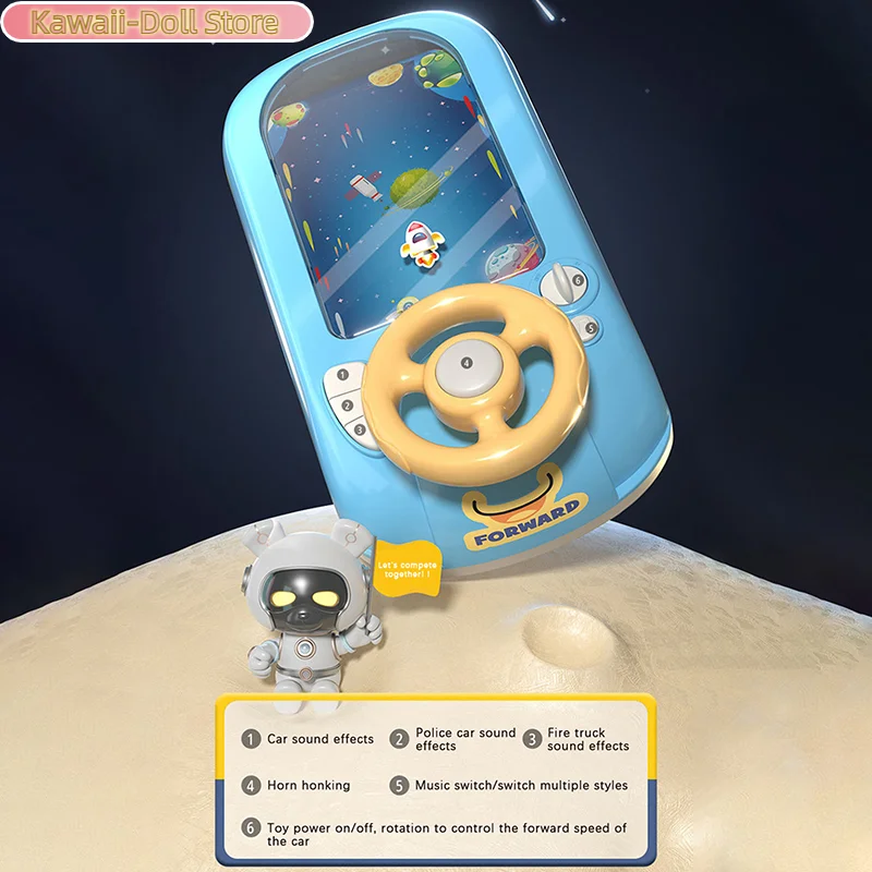 Carro de aventura de corrida volante brinquedo musical simulação interativa brinquedo de corrida simulador de condução para crianças