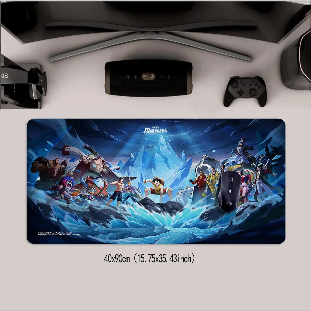 Extra Large Rubber Mouse Pad, One Piece Design, Rectangular Non-Slip Desk Mat, Washable Gaming Keyboard and Mouse Accessory, Ide