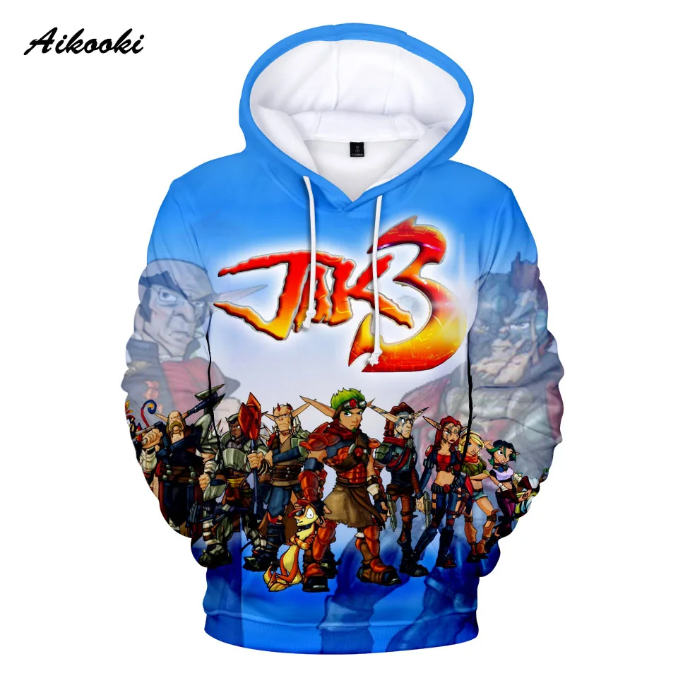 Sudaderas con capucha con estampado 3D de Hip Hop, populares y cómodas, con diseño de Jak and Daxter, sudaderas para hombres/mujeres, sudaderas informales para adultos/niños