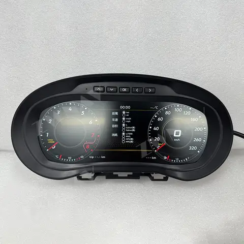 12.3" For Volkswagen POLO 2012-2018 LCD Dashboard Instrument Panel Digital Cluster Smart Gauges Speed Meter