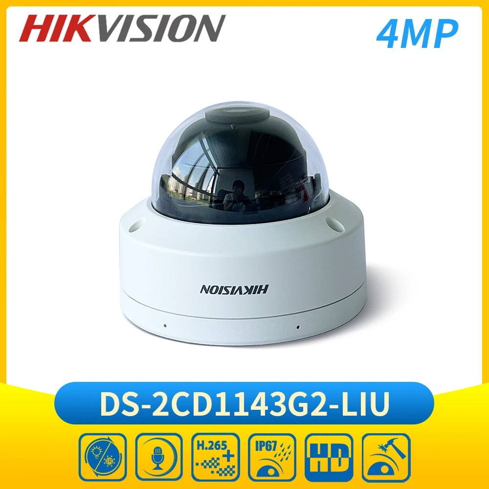 Hikvision DS-2CD1143G2-LIU 4MP IR Dome IP Camera 2.8mm POE Built-in Mic Replace DS-2CD1143G0-I Network Camera