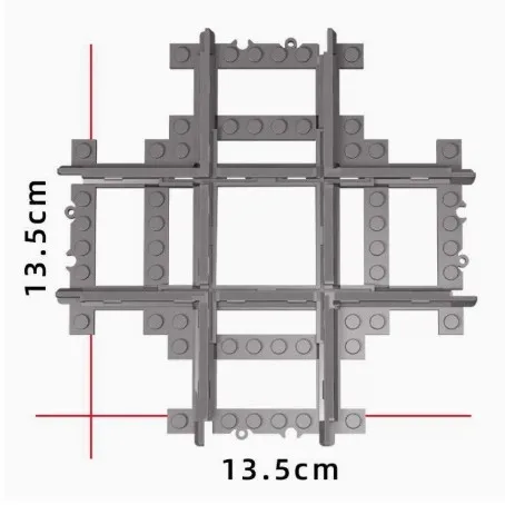 مدينة قطار المسار الملحقات اللبنات أجزاء فضفاضة القضبان مستقيم/منحني/متشعب طفل لتقوم بها بنفسك الجمعية MOC الطوب اللعب #3