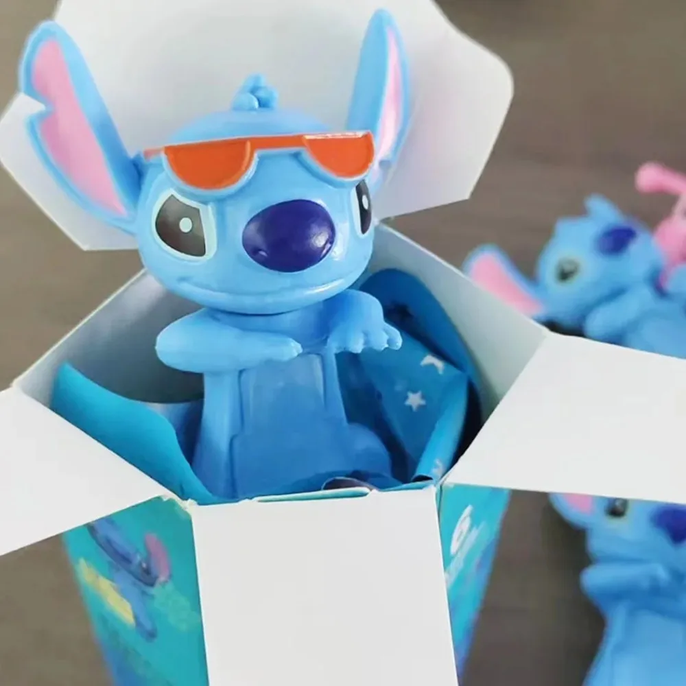 Caja ciega sorpresa de Ángel Stitch, caja ciega misteriosa de Ángel para fiesta, figuras de Anime bonitas, modelo de Navidad, regalos de muñecas, juguetes para niños