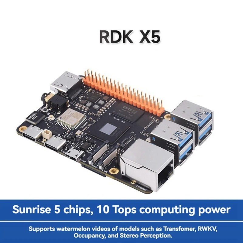 RDK X5 Development Board For Smart Computing And Robotics Applications, Support Up To 10 Tops Of Computing Power