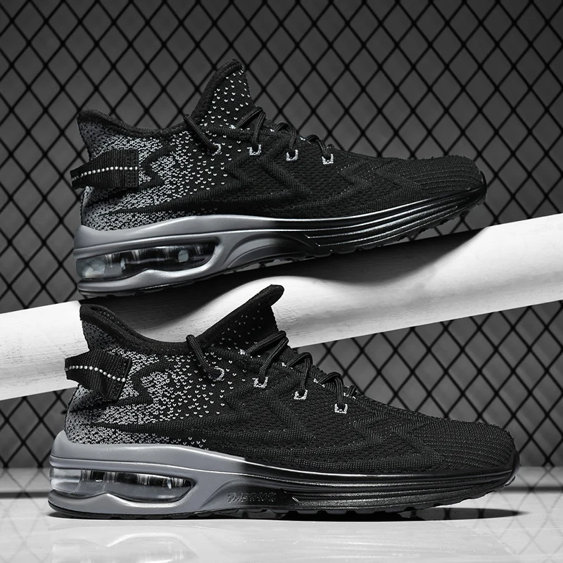 

New all-in-one sports trend really burst autumn sports casual shoes men's shoes air cushion running shoes large size shoes