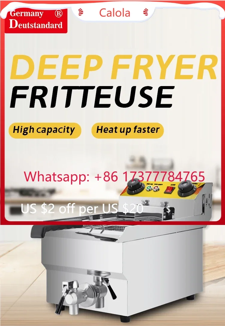 Commercial Deep Fryer General Electric Hot Selling New With Temperature Controller