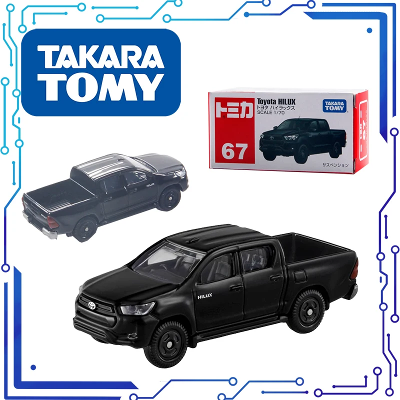 10CM TOMY 1/64 Toyota Hilux Alloy Car TOMICA Toy Vehicle Diecast Metal Model Children Present Decoration Original Kid Ins Decor