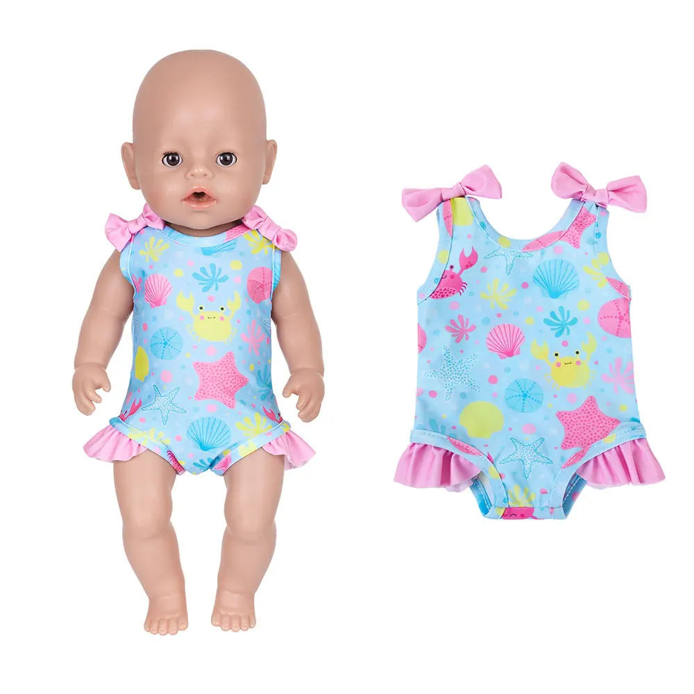 2026 Neue Sommer-Bikini-Puppenkleidung für 43cm Babypuppen 17 Zoll Reborn-Babypuppenkleidung – Detail 6
