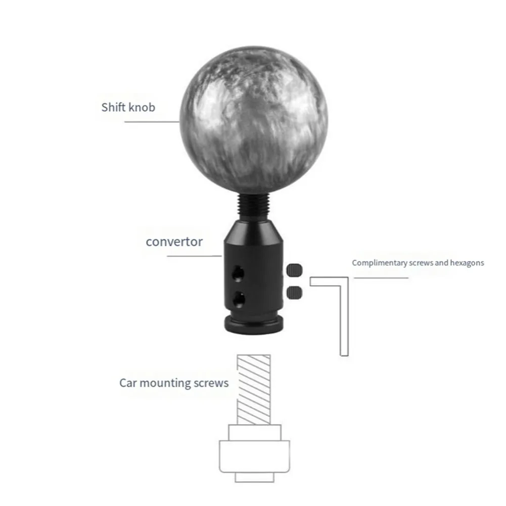 Unique Black 8 Ball Shifter Knob to Personalize Your Car's Interior Suitable for Both Manual and Automatic Transmissions