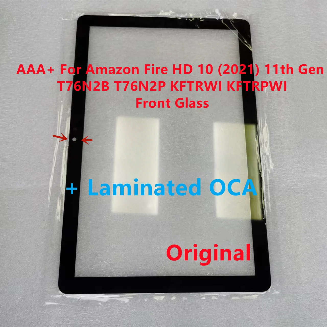 

New Original For Amazon Fire HD10 HD 10 (2021) 11th Gen T76N2B T76N2P KFTRWI KFTRPWI Front Glass LCD Outer Panel + Laminated OCA