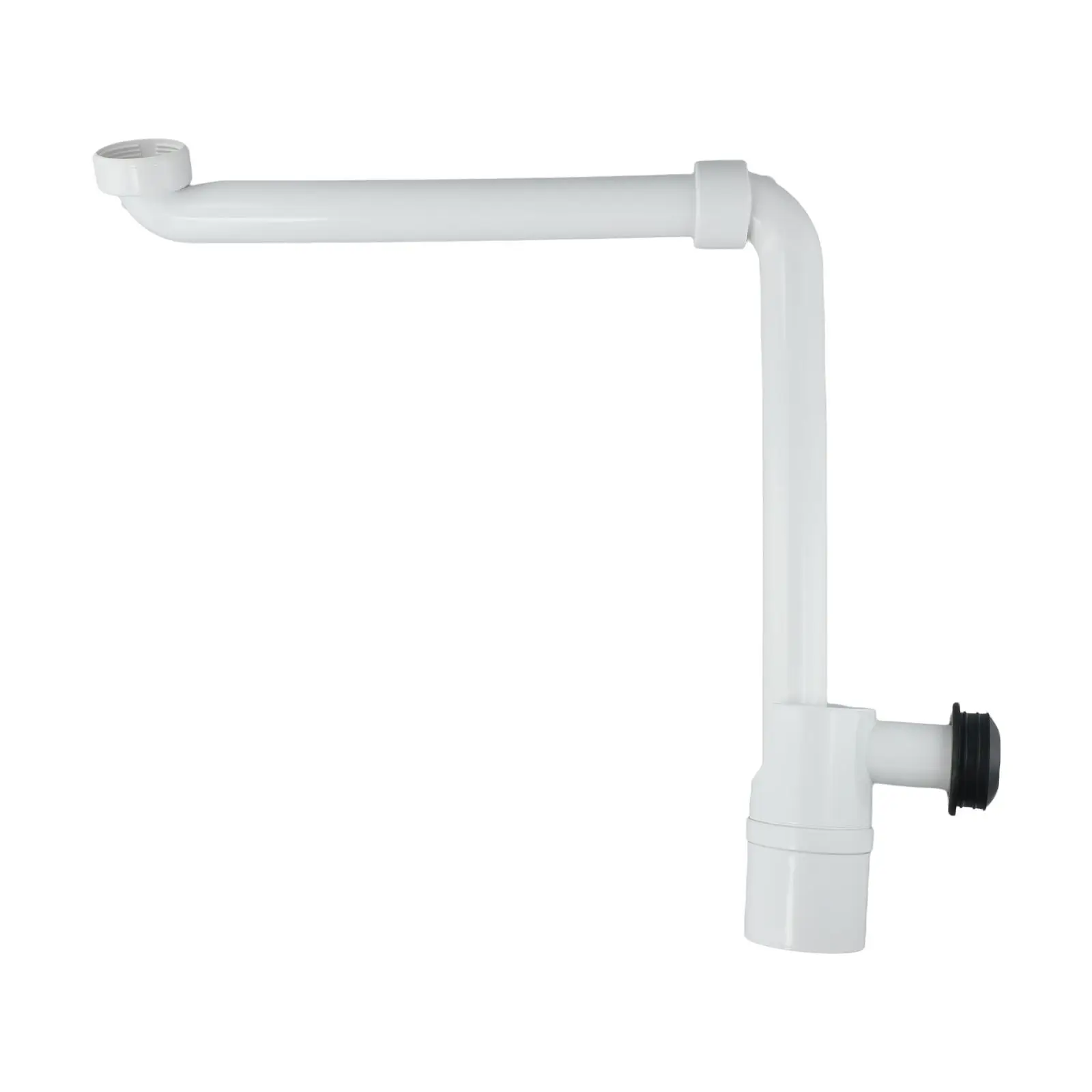 For Bathroom Sink Waste Trap 14 Inch Adjustable Siphon with Built in Hair Filter for Efficient Drainage and Space Saving