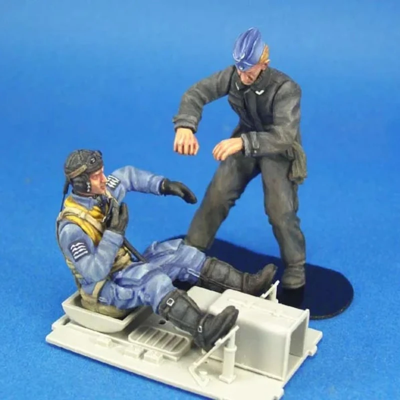 

1/24 Scale Resin Figures Assembly Model Kits Hobby Miniatures Diorama Toys Luftwaffe BF-109 Pilot Unassembled and Unpainted