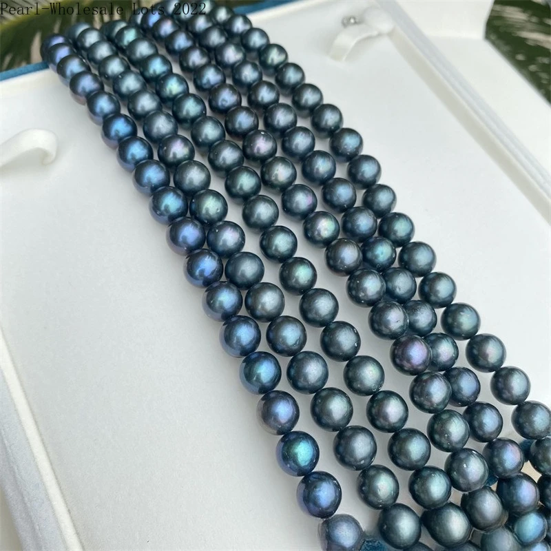 

Ожерелье из натурального жемчуга цвета павлиньего зеленого сияния, 9-10 мм, круглое, с универсальным дизайном и цепочкой для женщин