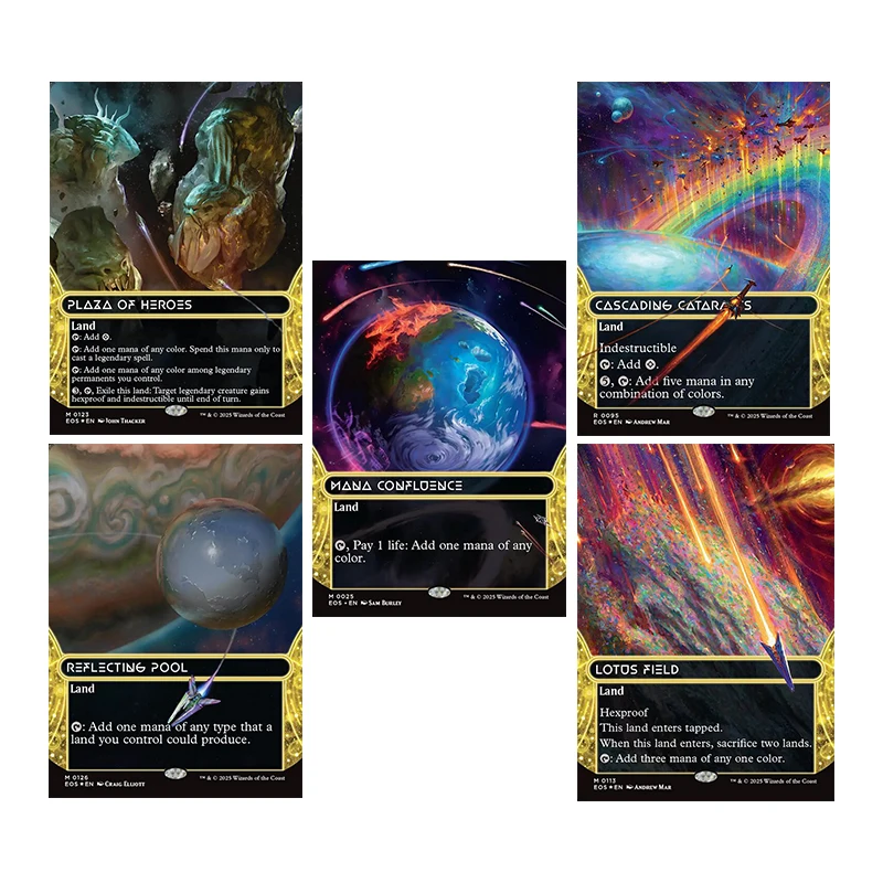 

Magic The Gatherings Storms Коллекционная карточная игра Diy Каскадные катаракты Mana Confluence Lotus Field Коллекция карточек Игрушки Подарок