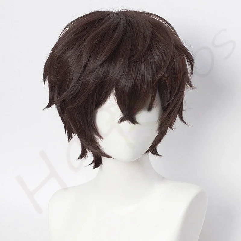 CosplayAnime Bungo Stray Dogs Dazai Osamu Cosplay Costume New Long Uniform Coat Wig Handsome Man Halloween Carnival Party Suit