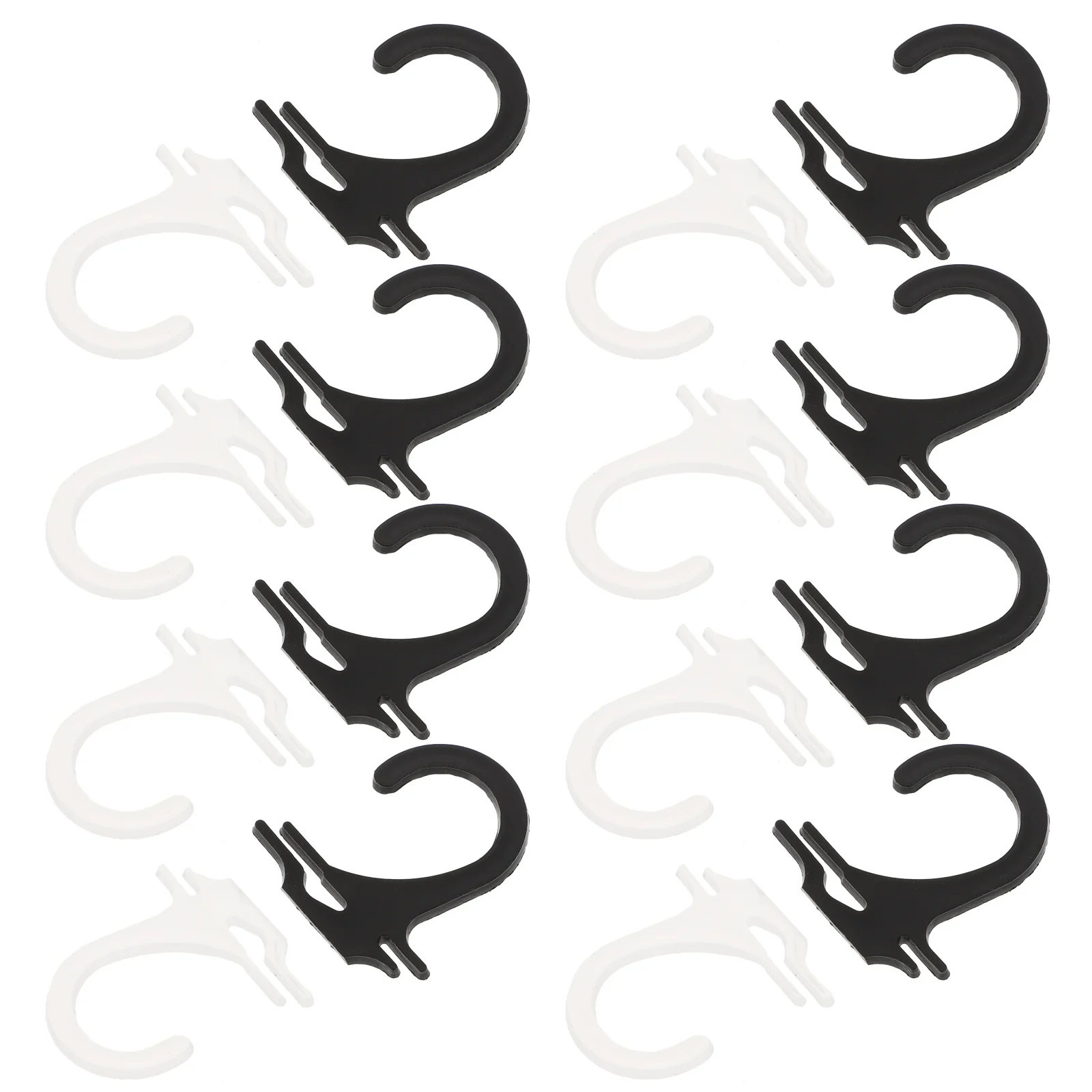 

400pcs Sock Hooks High Quality Plastic Retail Display Home Shop Use Smooth Surface Black Transparent Each