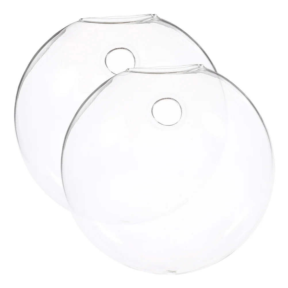 

2Pcs Wall Hanging Glass Hydroponic Vase Transparent Flat Bottle Planter for Home Office Decor Clear Glass Flower Vase Terrarium