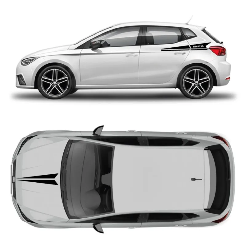 

Car Vinyl Stickers body Appearance modification customizeddecals Racing Sport decals For Seat Ibiza