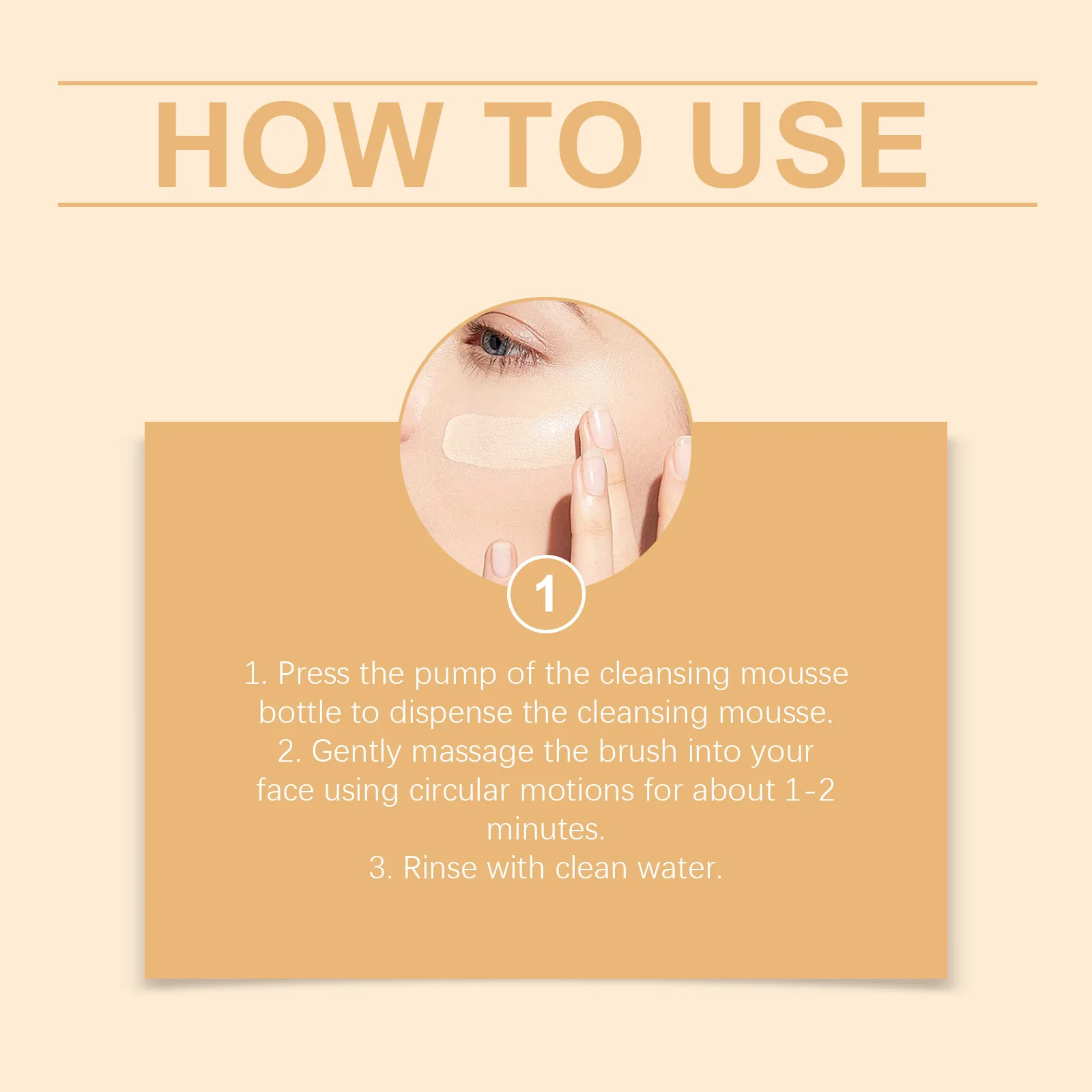 Turmeric Cleansing Mousse Deep Cleaning Prevent Pore Blockage Reduce Acne Relieve Dirt Refreshing Exfoliating Facial Cleanser view 5